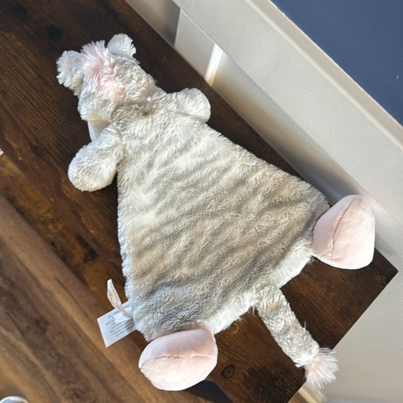 Nat and Jules Cozies Zebra Pink Grey Flat Plush Stuffed Animal Security Lovey - Picture 5 of 6